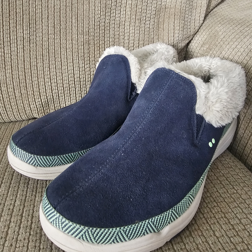 Ryka Navy and Mint Slip-On Women's Sneakers